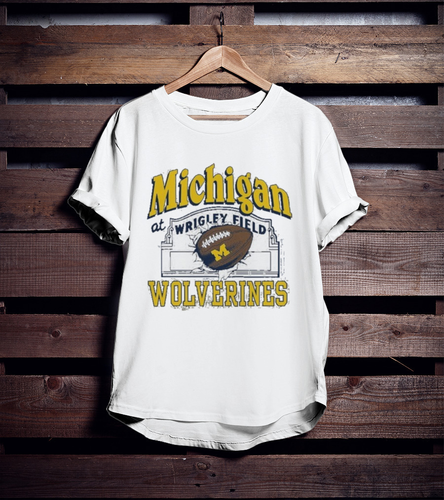 Michigan Wolverines At Wrigley Field Football Event T-Shirt