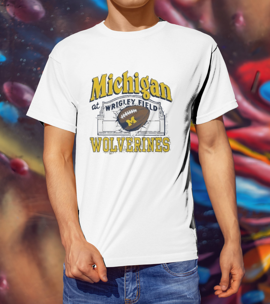 Michigan Wolverines At Wrigley Field Football Event T-Shirt