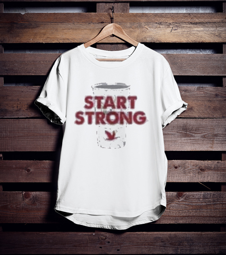 Start Strong Wawa Coffee Cup T-Shirt