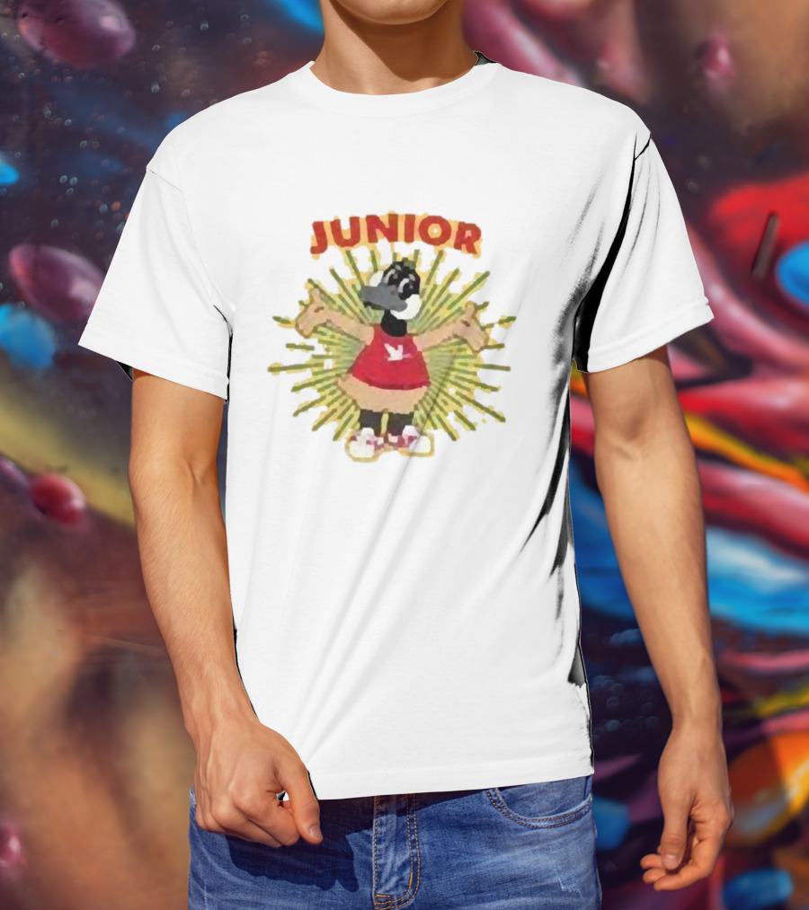 Wawa Junior Mascot Character With Radiant Burst T-Shirt