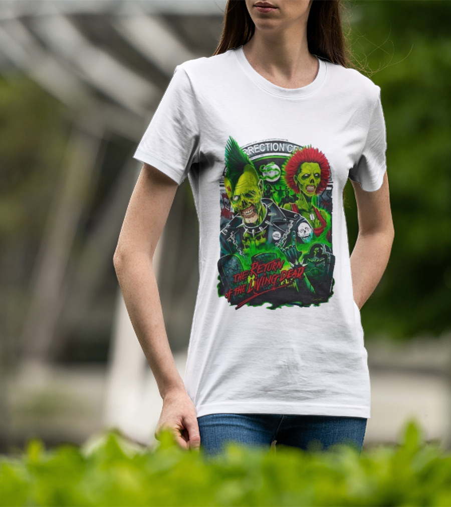 The Return Of The Living Dead Correctional Center Rot ‘N’ Roll Zombie Punk Compilation T-Shirt