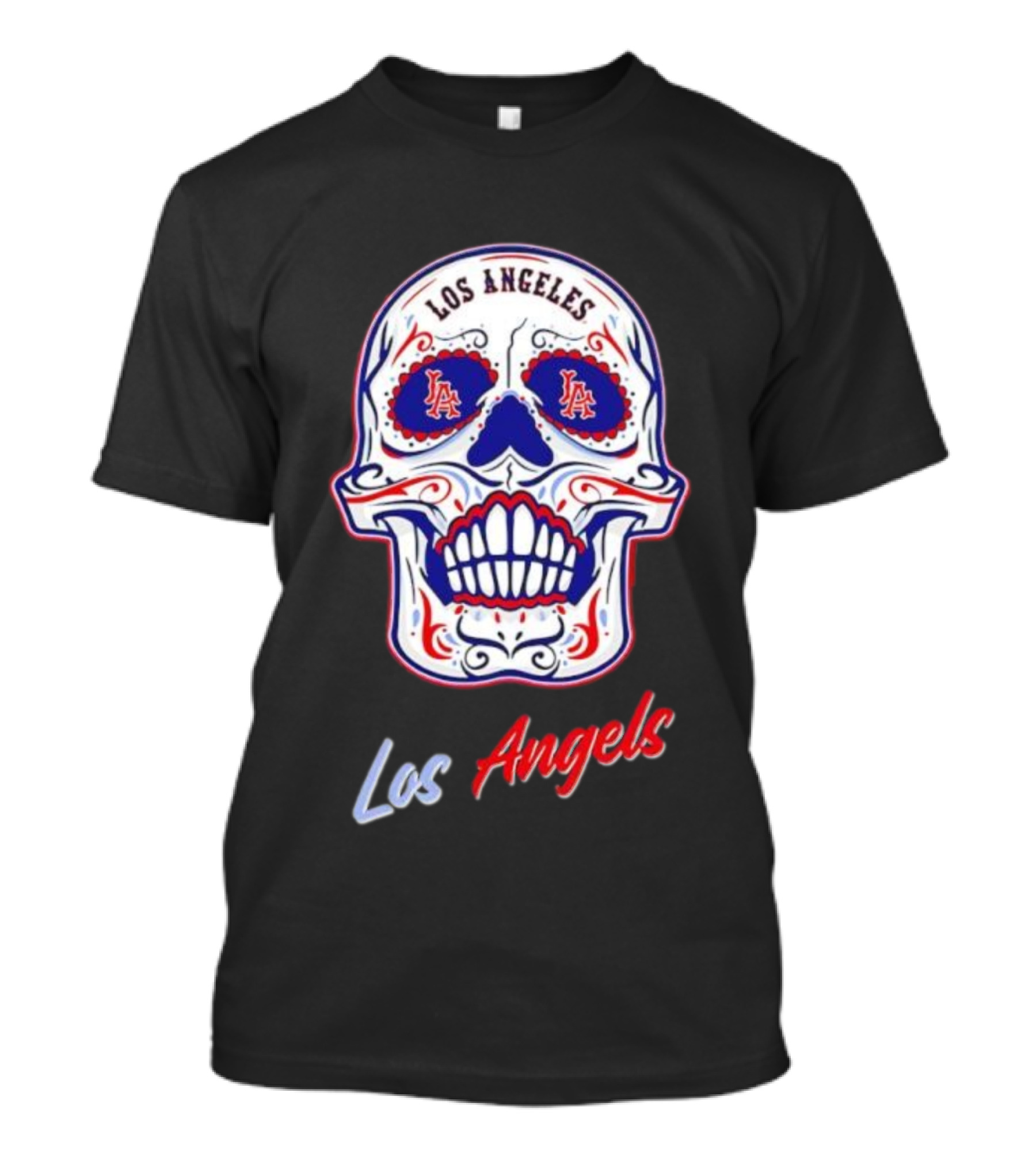 Los Angeles Angels Sugar Skull LA Baseball T-Shirt