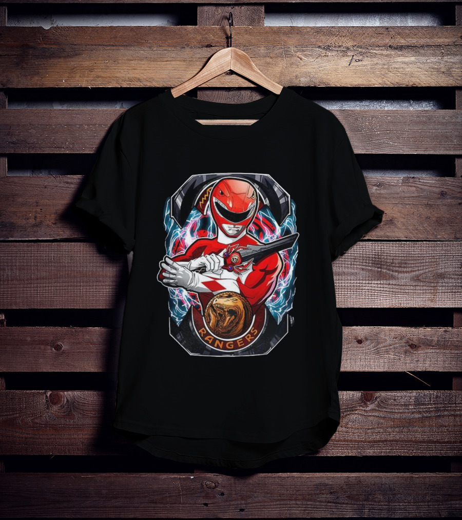 Mighty Morphin Power Rangers Red Ranger Tyrannosaurus Morphin’ Time T-Shirt