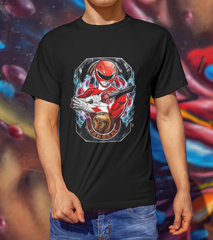 Mighty Morphin Power Rangers Red Ranger Tyrannosaurus Morphin’ Time T-Shirt