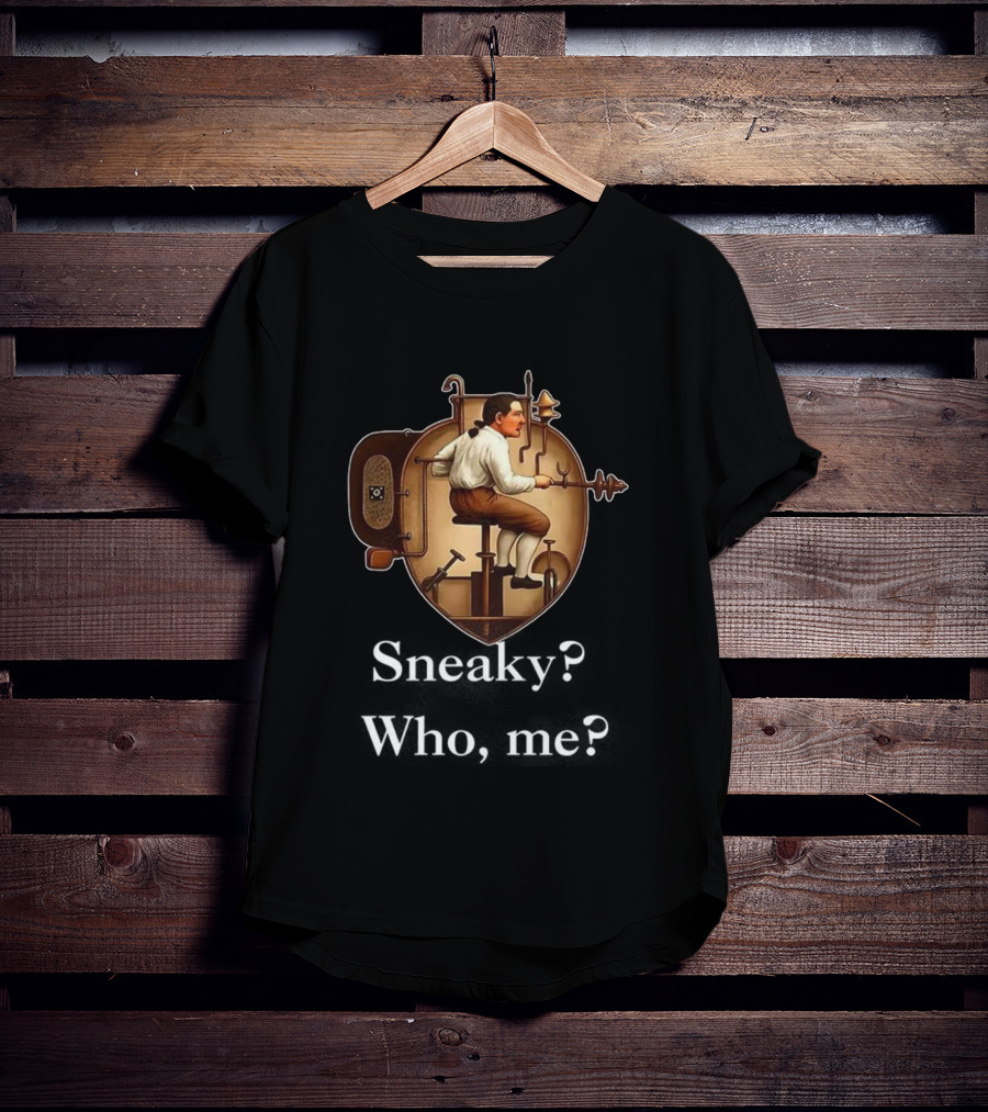Steampunk Submarine Pilot Early Nautical Inventions Sneaky Style T-Shirt