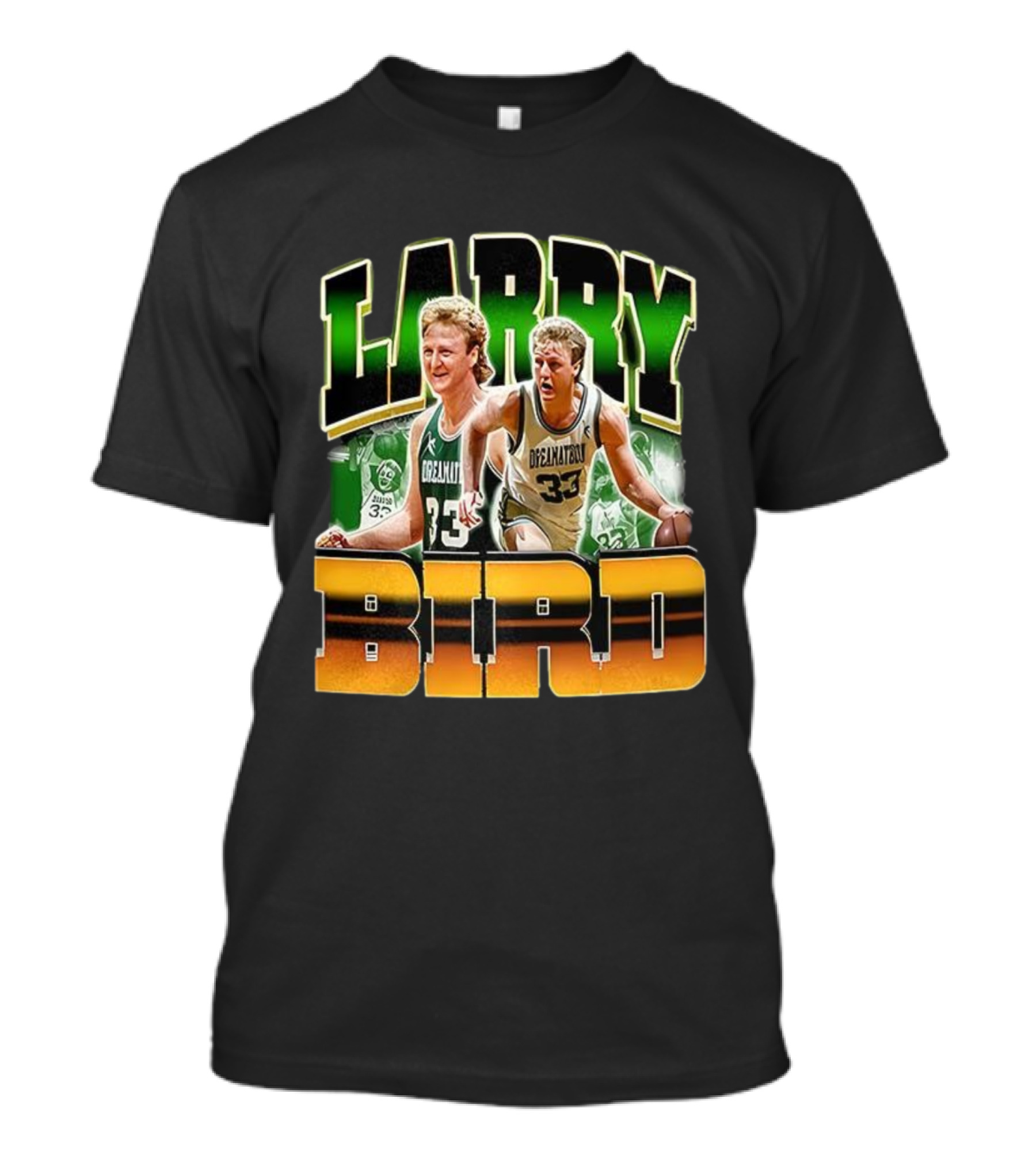 Christian Gonzalez Celtics Larry Bird Basketball Legend 33 T-Shirt