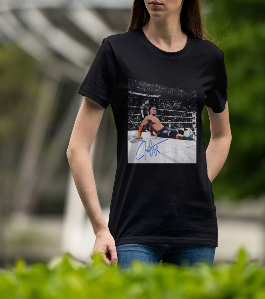 John Cena Autograph Grand-Slam Champion The Last Time Is Now WWE 2025 T-Shirt