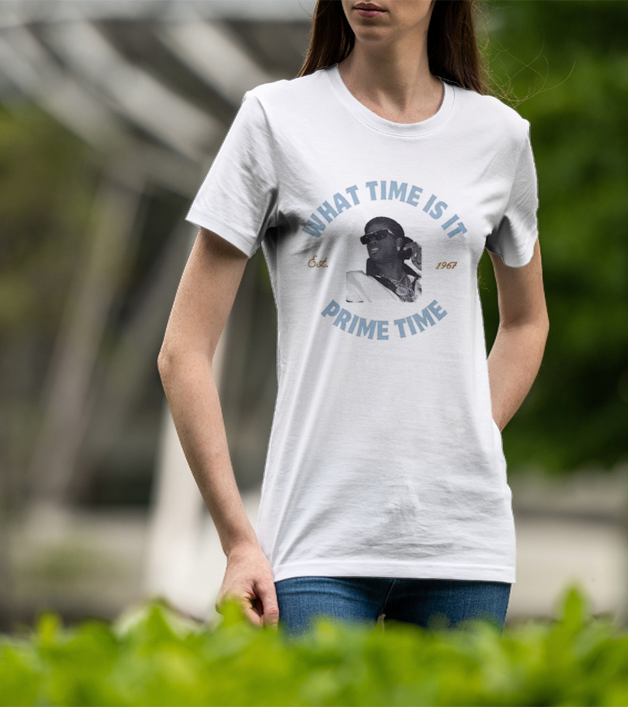 Deion Sanders Coach Prime What Time Is It Prime Time T-Shirt