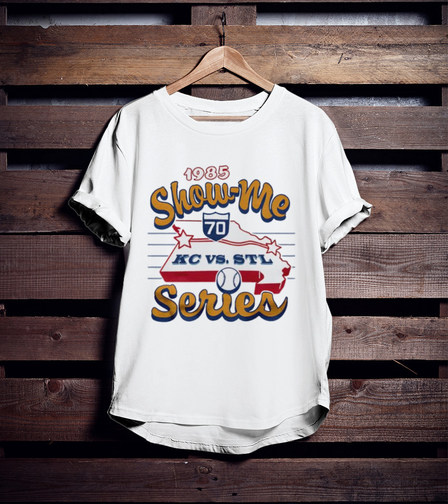 1985 Show-Me Series KC Vs STL Missouri State Baseball Rivalry T-Shirt