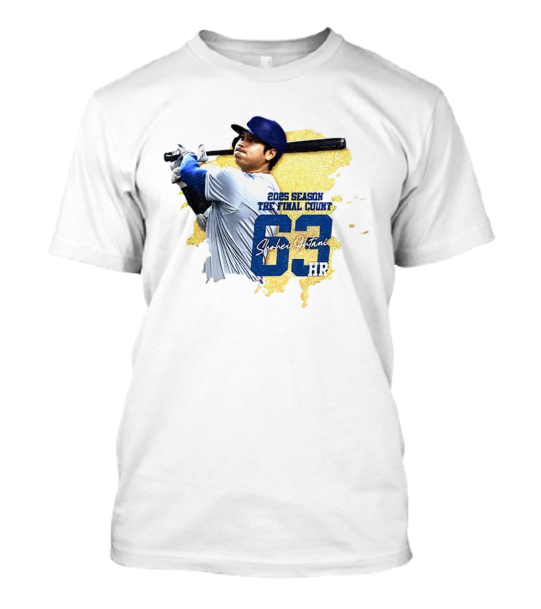 2025 Season The Final Count Shohei Ohtani 63 HR Los Angeles Dodgers MVP T-Shirt