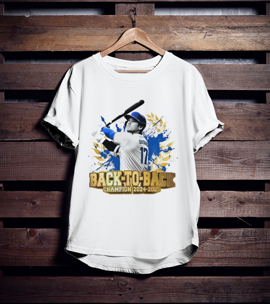 Shohei Ohtani Back-To-Back Champion 2024-2025 Dodgers MVP T-Shirt