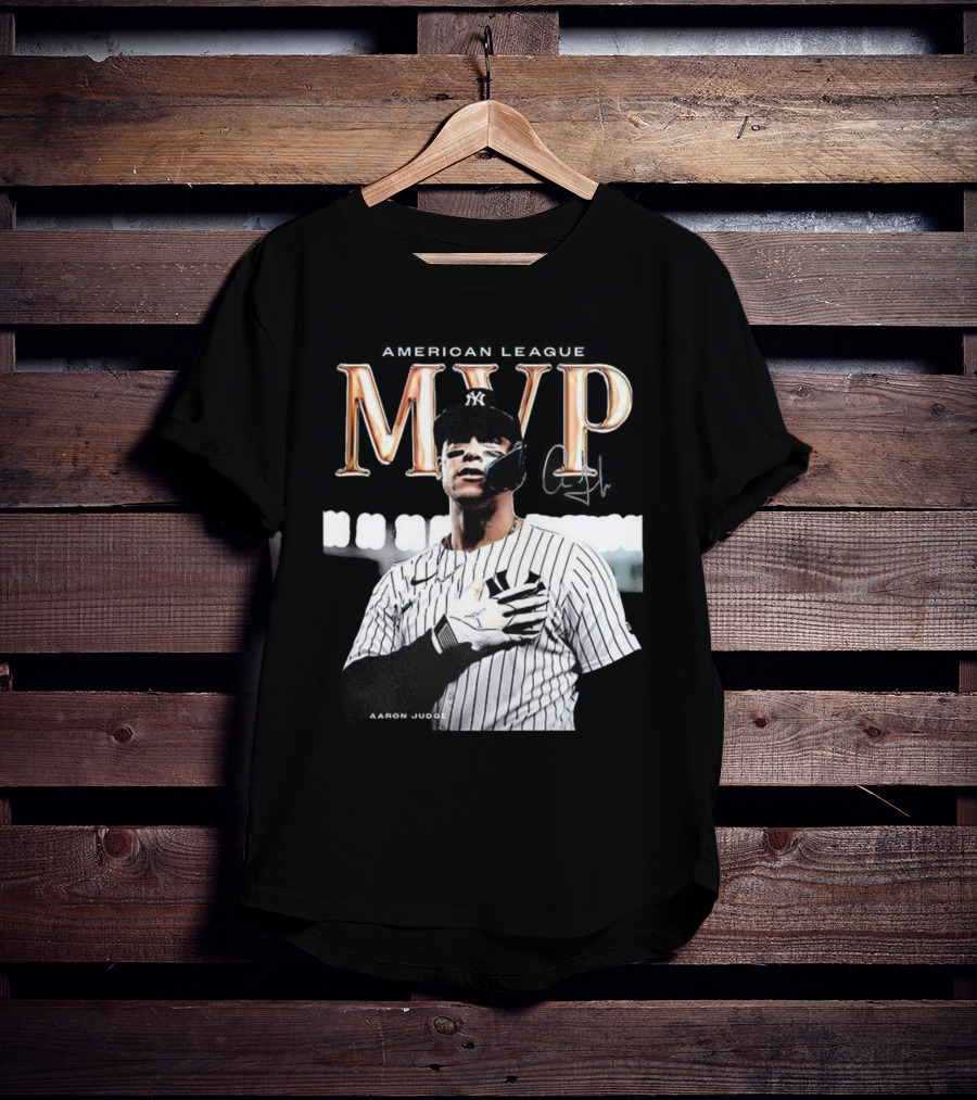 Aaron Judge MVP New York Yankees American League Signature T-Shirt