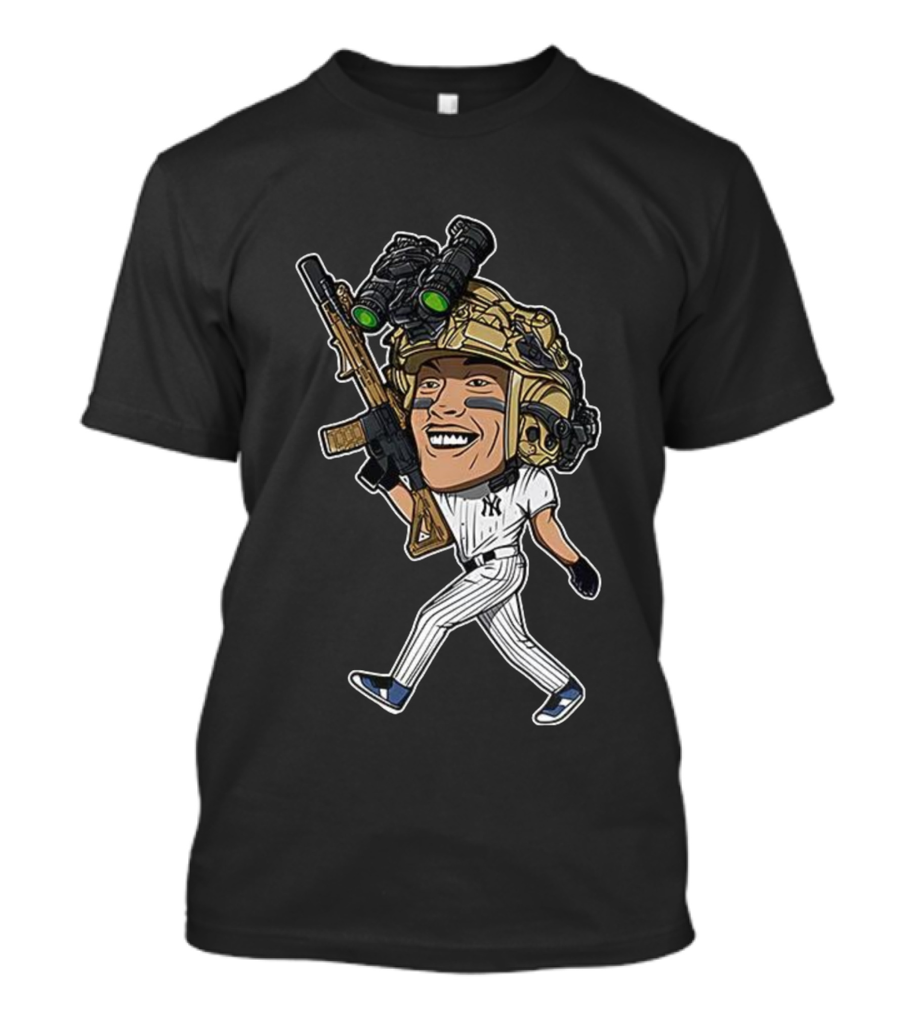 New York Yankees Aaron Judge Baseball Soldier Caricature T-Shirt