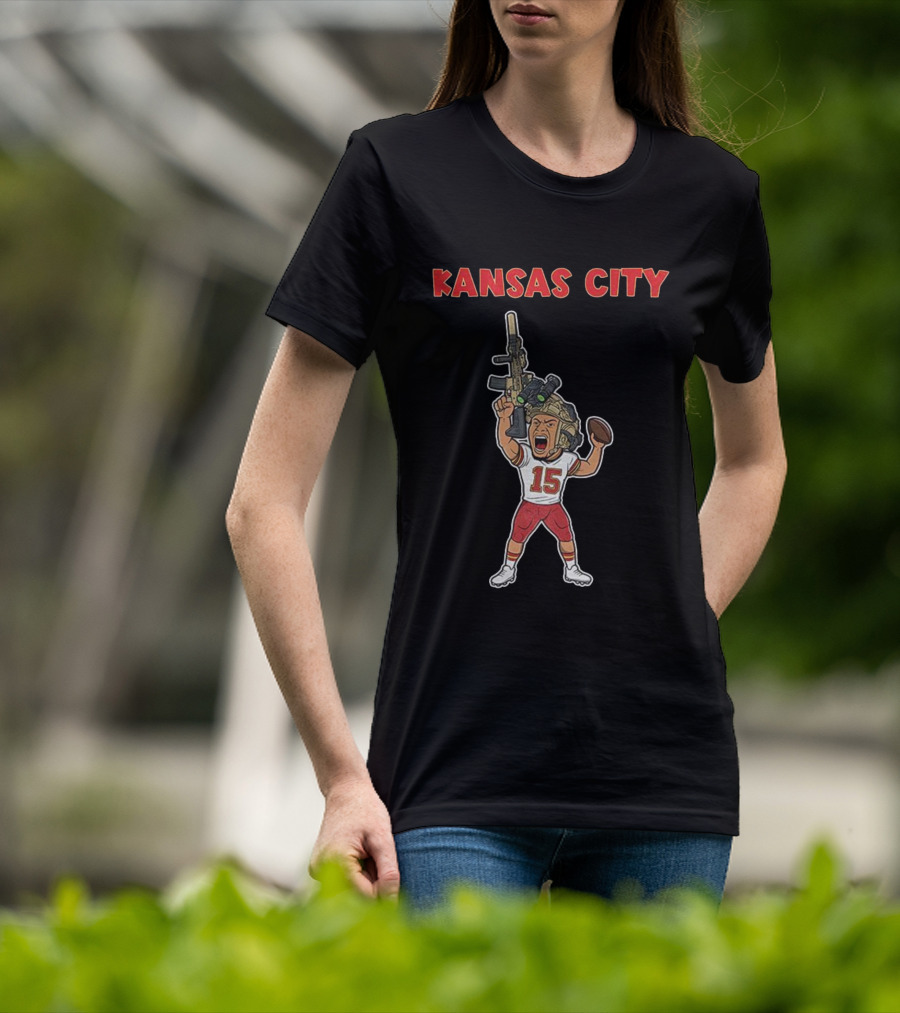 Patrick Mahomes Kansas City Chiefs Soldier Football T-Shirt