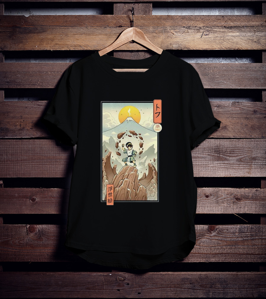 Toph Earth Nomad Ukiyo-e Japanese Style Avatar The Last Airbender T-Shirt