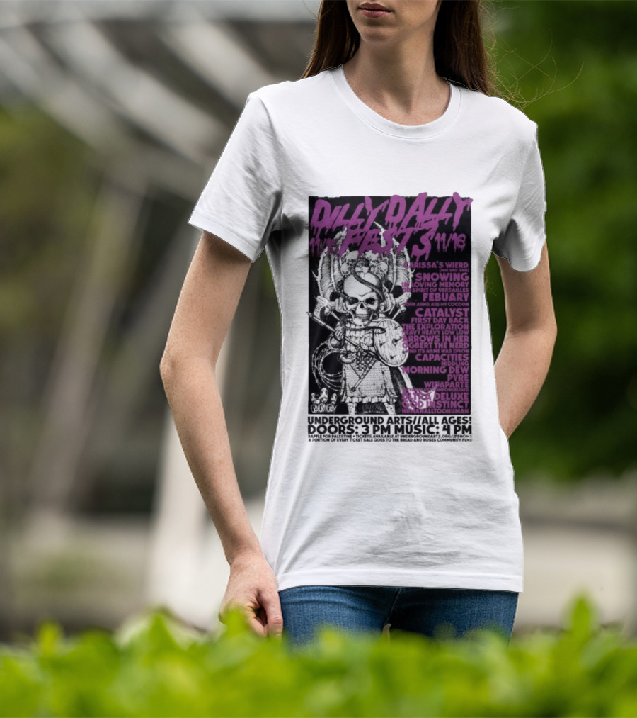 Dilly Dally Fest 2025 Philadelphia Featuring Carissa's Wierd Snõõwing And More T-Shirt