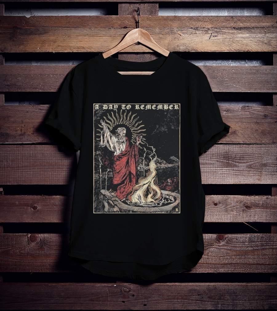 A Day To Remember Silence Graphic With Prophet And Fire Scene T-Shirt