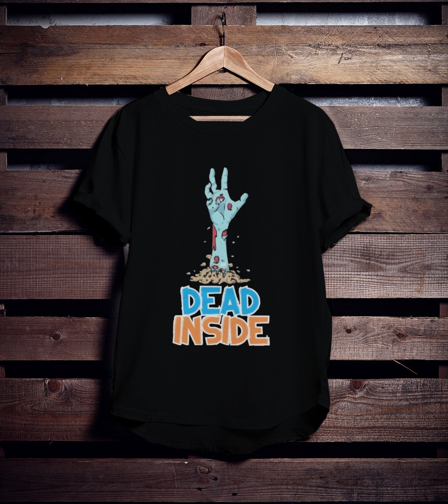 Zombie Hand Rising Dead Inside Halloween T-Shirt