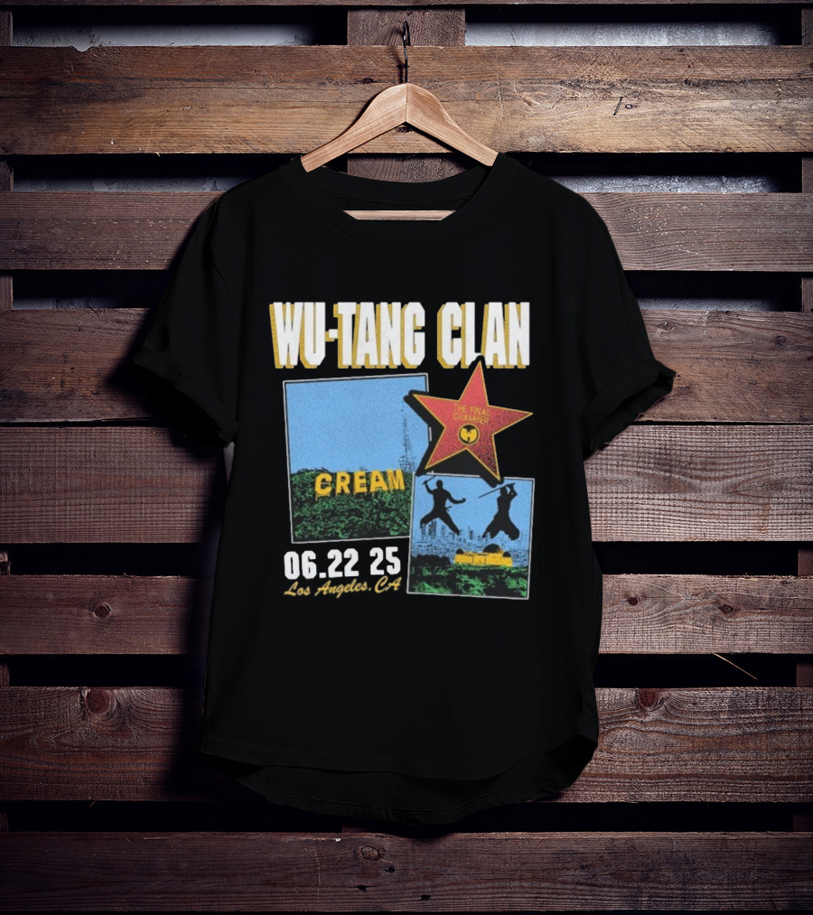 WU-TANG CLAN CREAM THE FINAL CHAMBER TOUR 06.22 25 LOS ANGELES CA T-Shirt