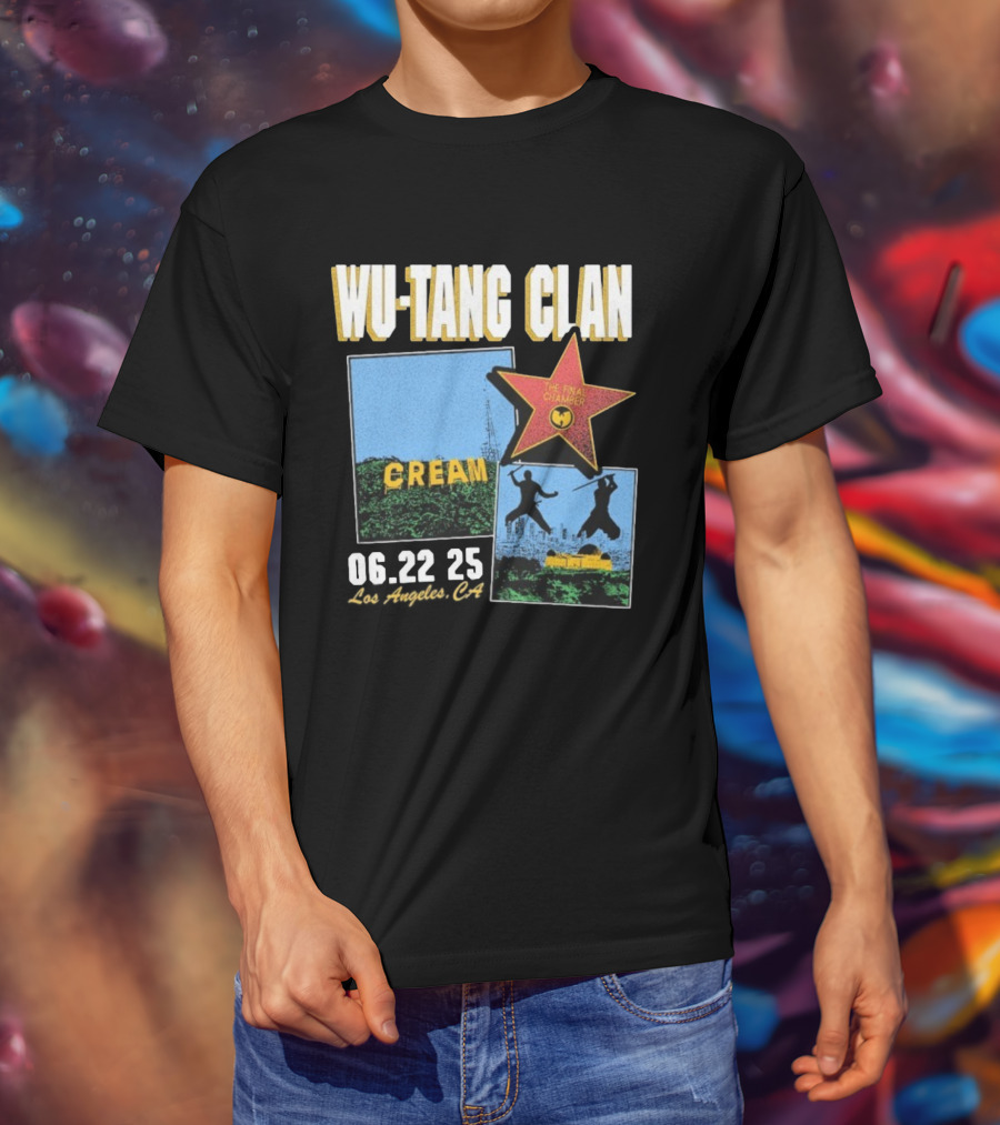 WU-TANG CLAN CREAM THE FINAL CHAMBER TOUR 06.22 25 LOS ANGELES CA T-Shirt