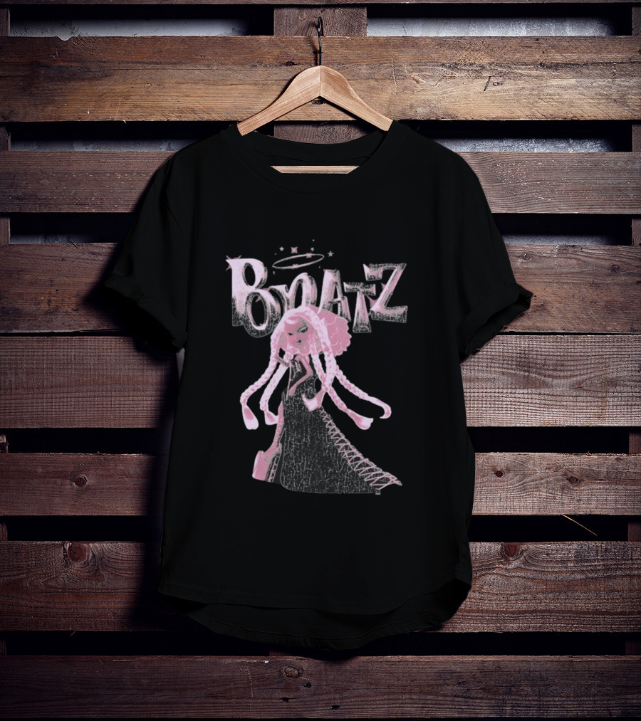 Bratz Character Anniversary Fashion Graphic With Halo And Stars T-Shirt