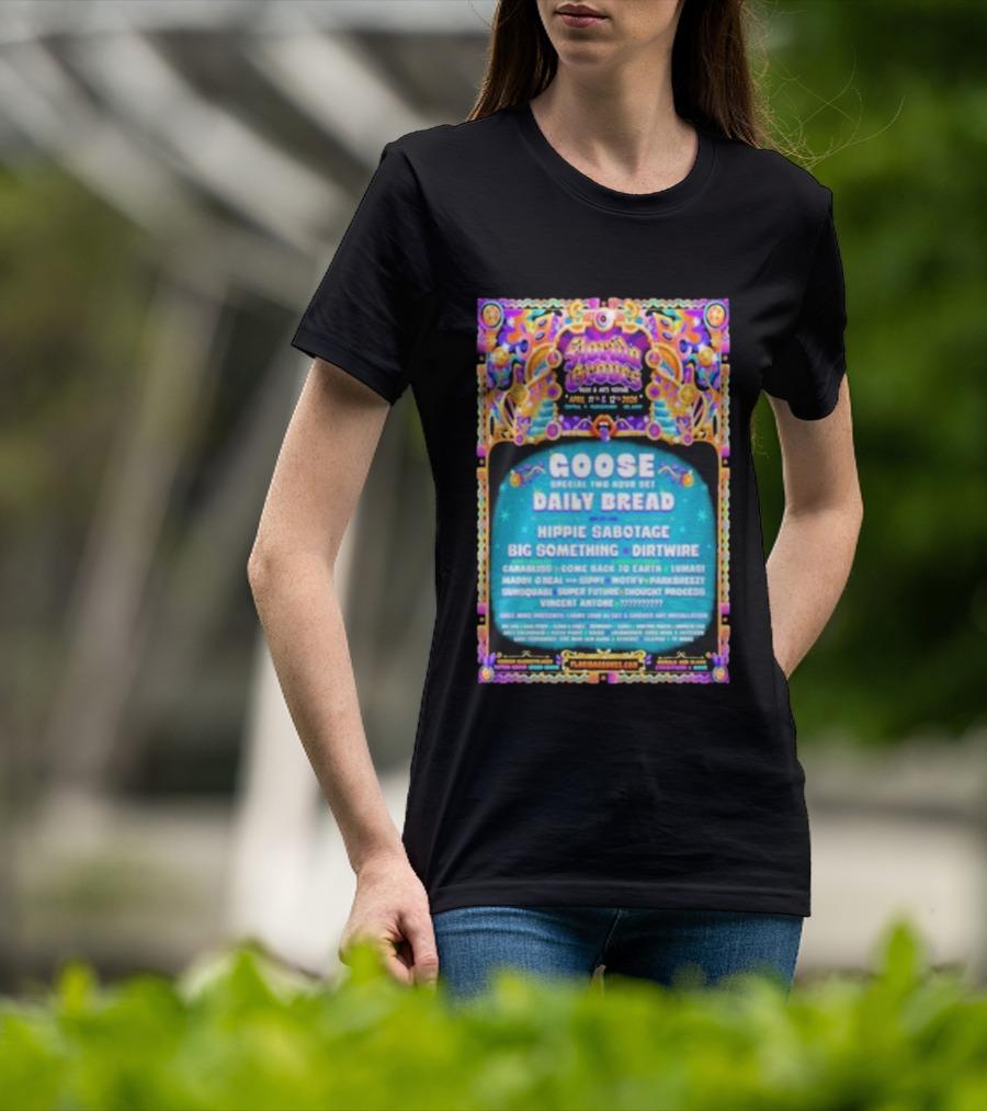 Florida Groove Festival April 11-12 2026 Central Florida Fairgrounds Goose Daily Bread Lineup T-Shirt