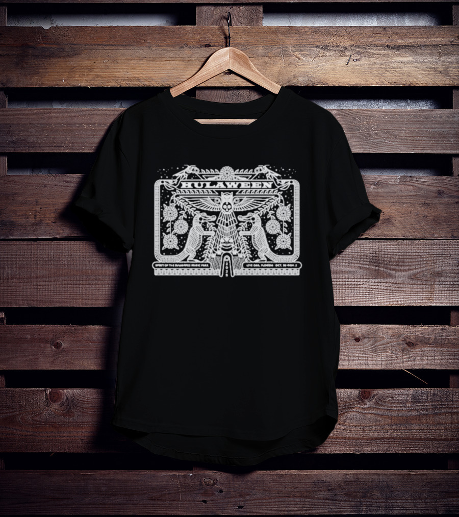 Hulaween Spirit Lake Live Oak Florida Symmetry Gator 2023 T-Shirt