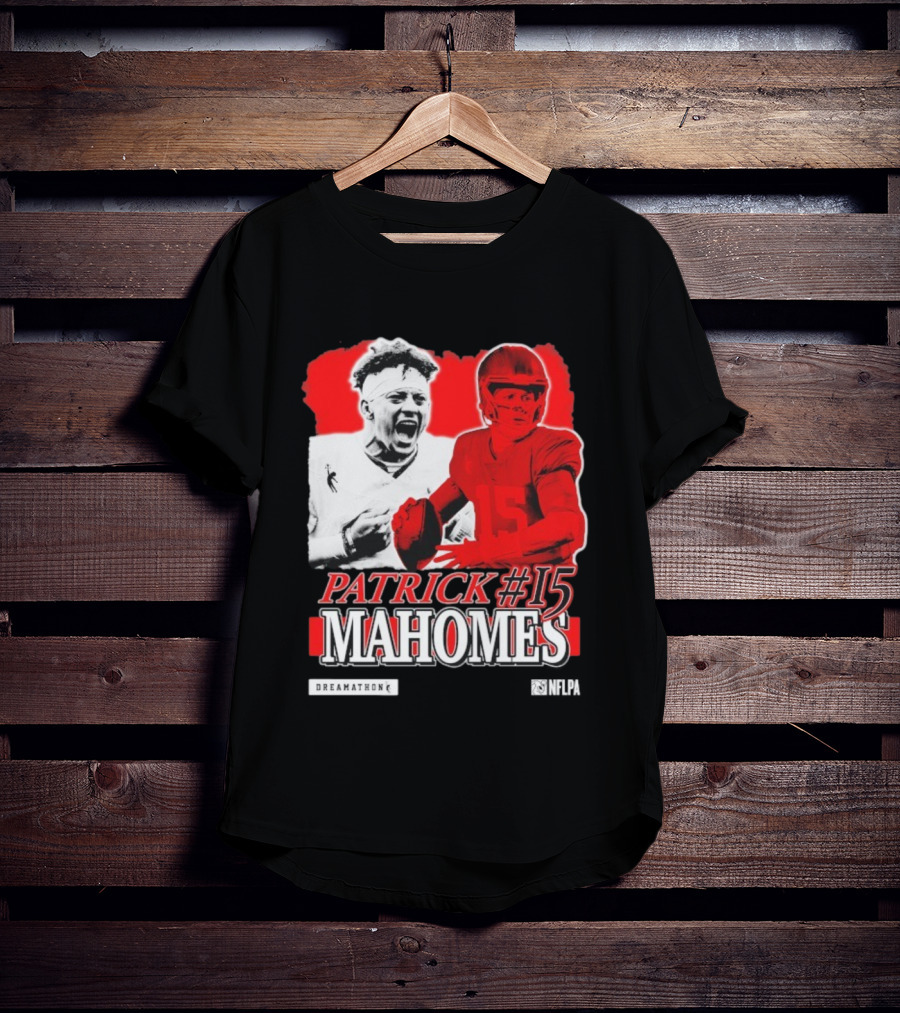 Patrick Mahomes #15 Dreamathon Red Football Legend T-Shirt