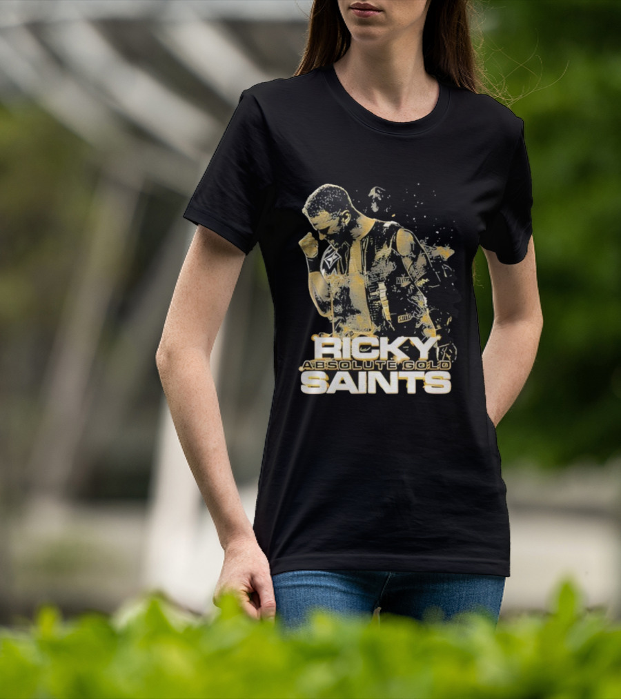 Ricky Saints Absolute Gold Fist Pump Victory T-Shirt