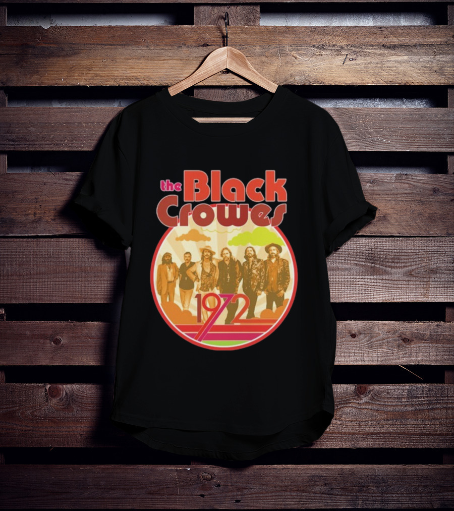 The Black Crowes Retro 1972 Band Photo T-Shirt