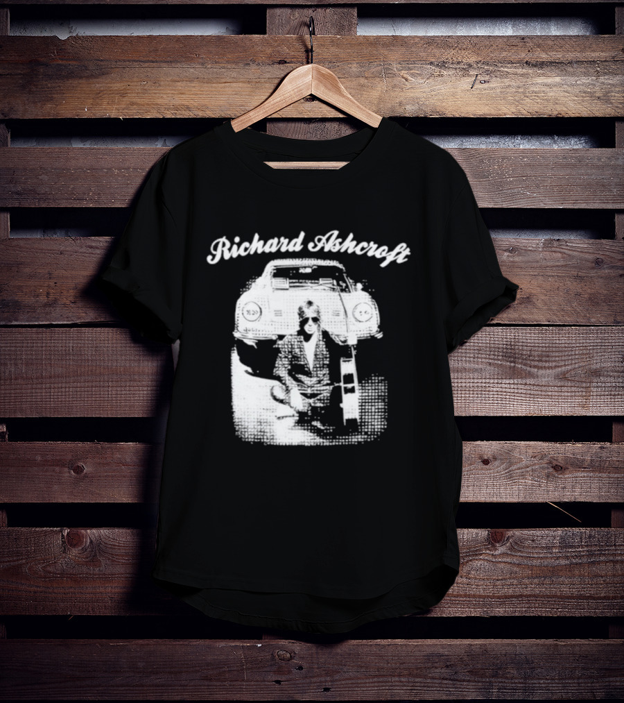 Richard Ashcroft Vintage Style Retro Car Iconic Look T-Shirt