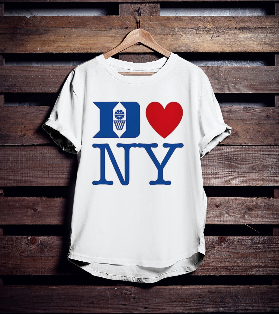 Duke Heart NY Basketball Symbol T-Shirt