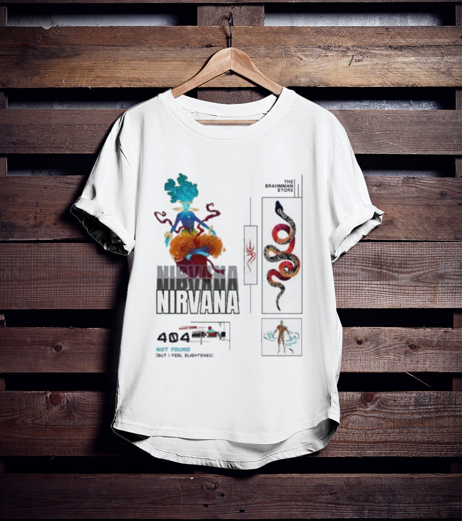 Nirvana The Brahmman Yoga Snake Meditation Symbol T-Shirt