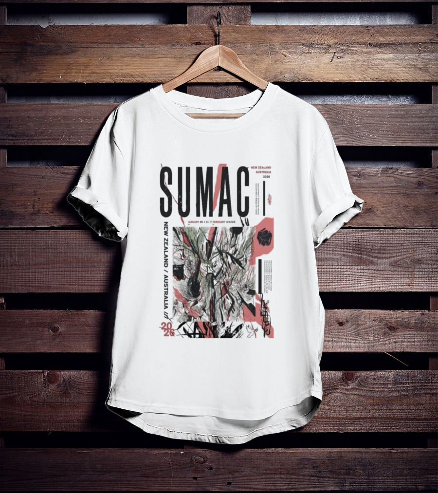 SUMAC New Zealand Australia Tour 2026 Band Concert Tour Dates T-Shirt