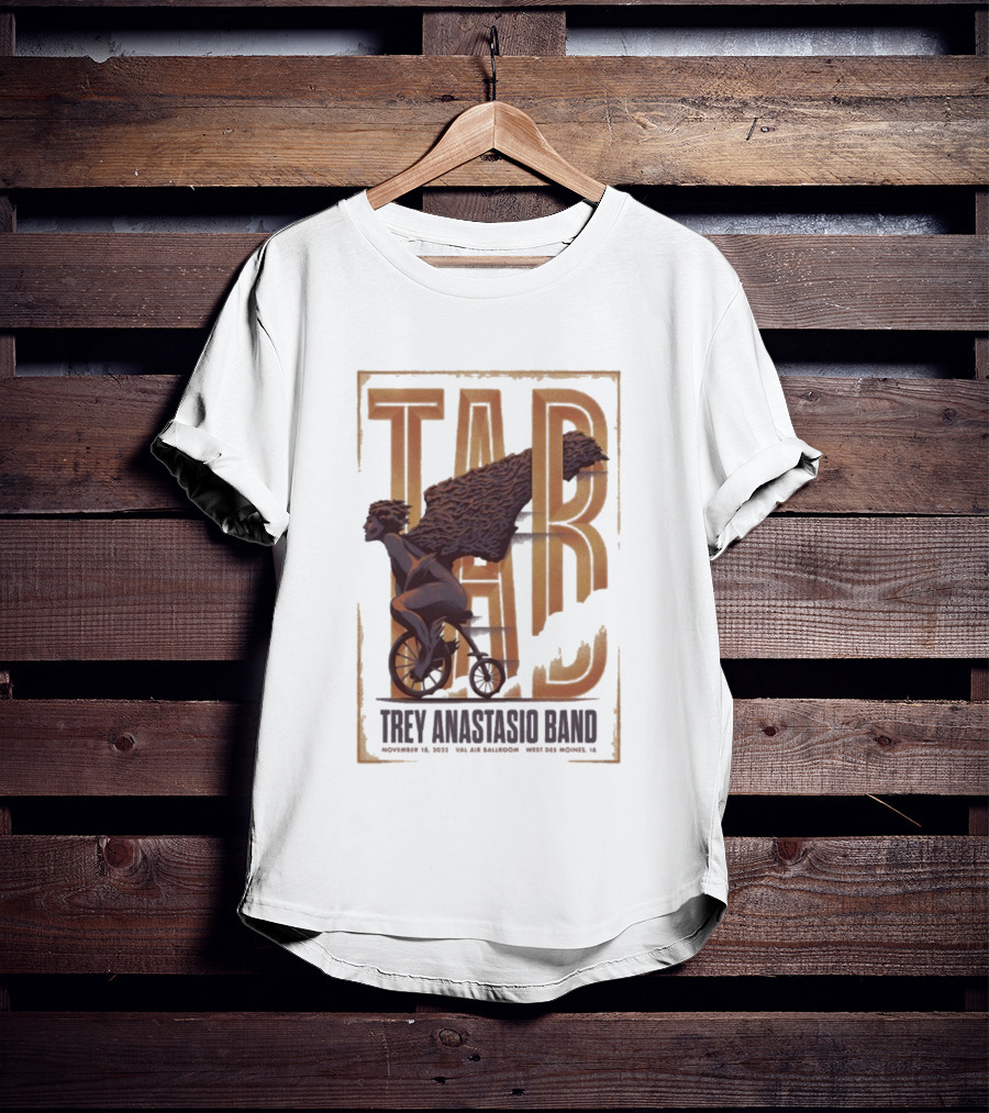 Trey Anastasio Band TAB Nov 18 2025 Val Air Ballroom West Des Moines Iowa Vintage Bicycle Rider T-Shirt