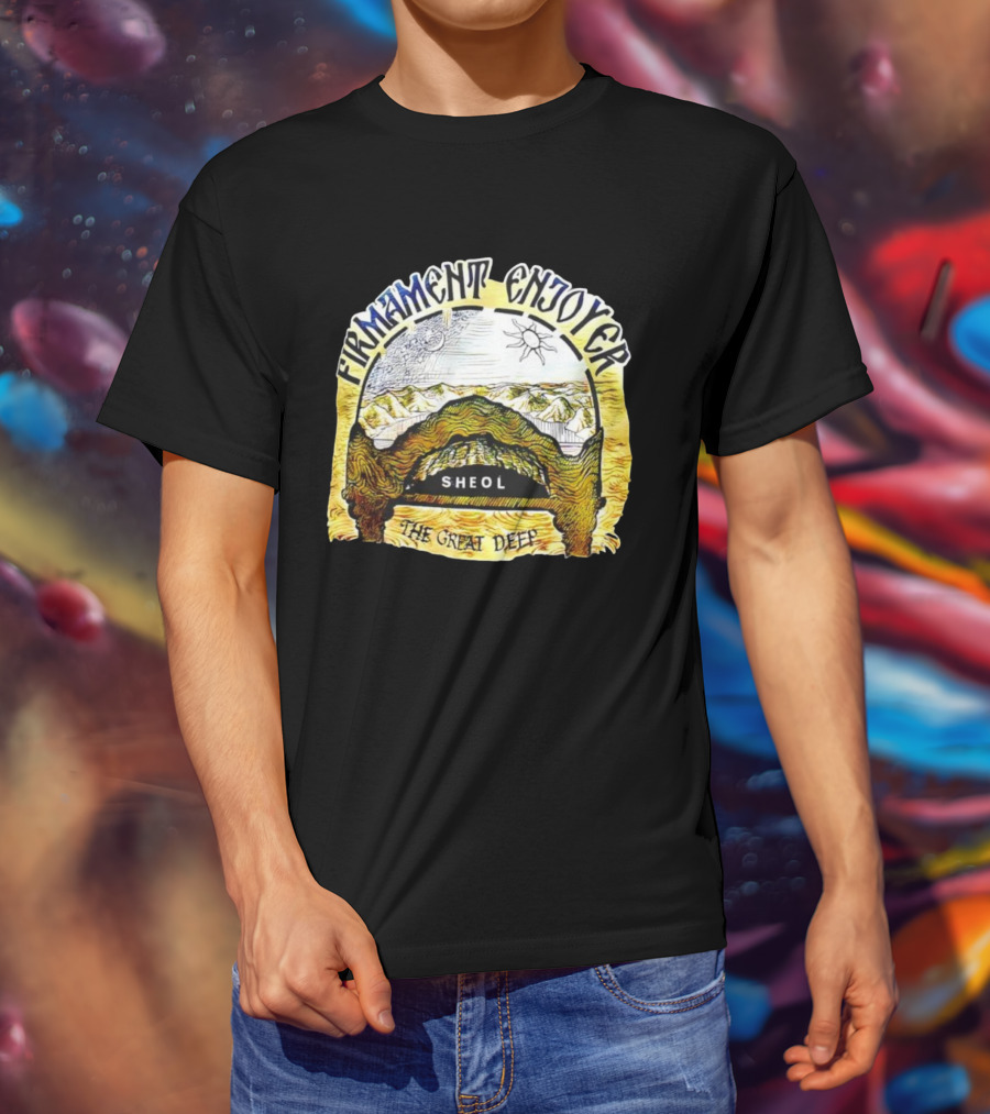 Firmament Enjoyer Sheol The Great Deep Sun And Moon Mountains T-Shirt
