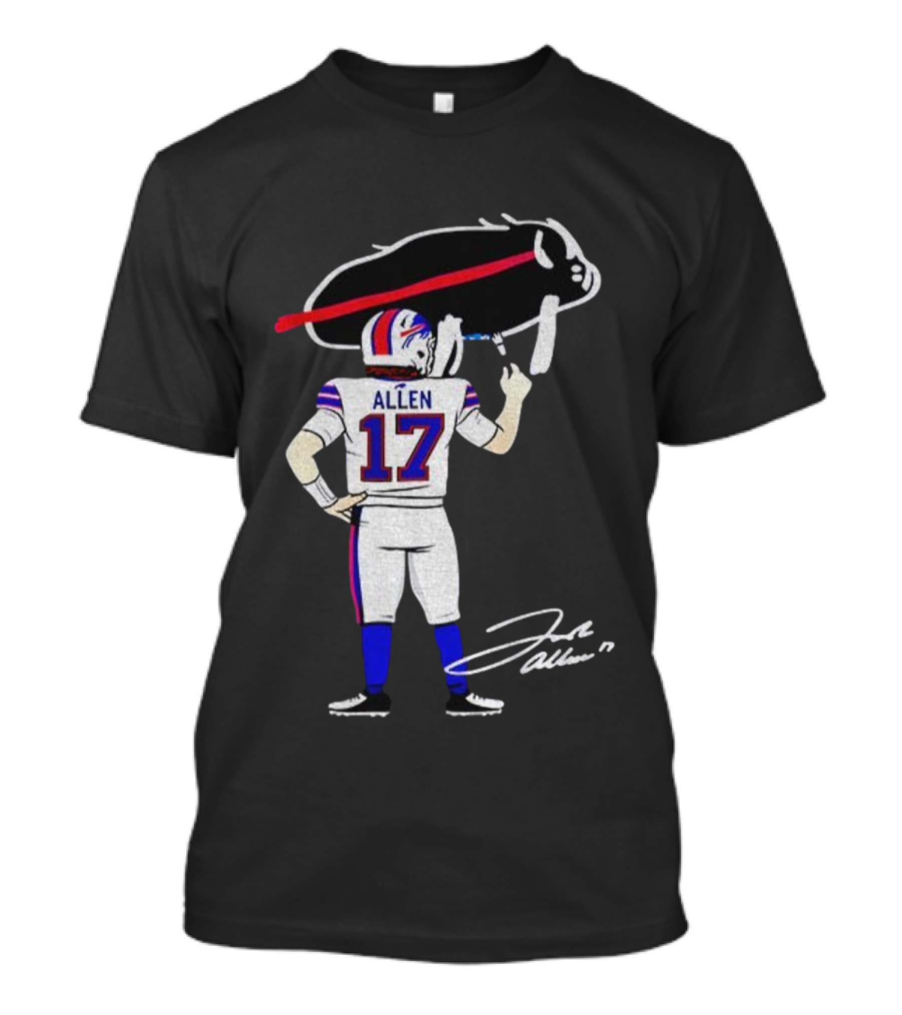 Josh Allen Buffalo Bills NFL Meme Signature 2025 T-Shirt