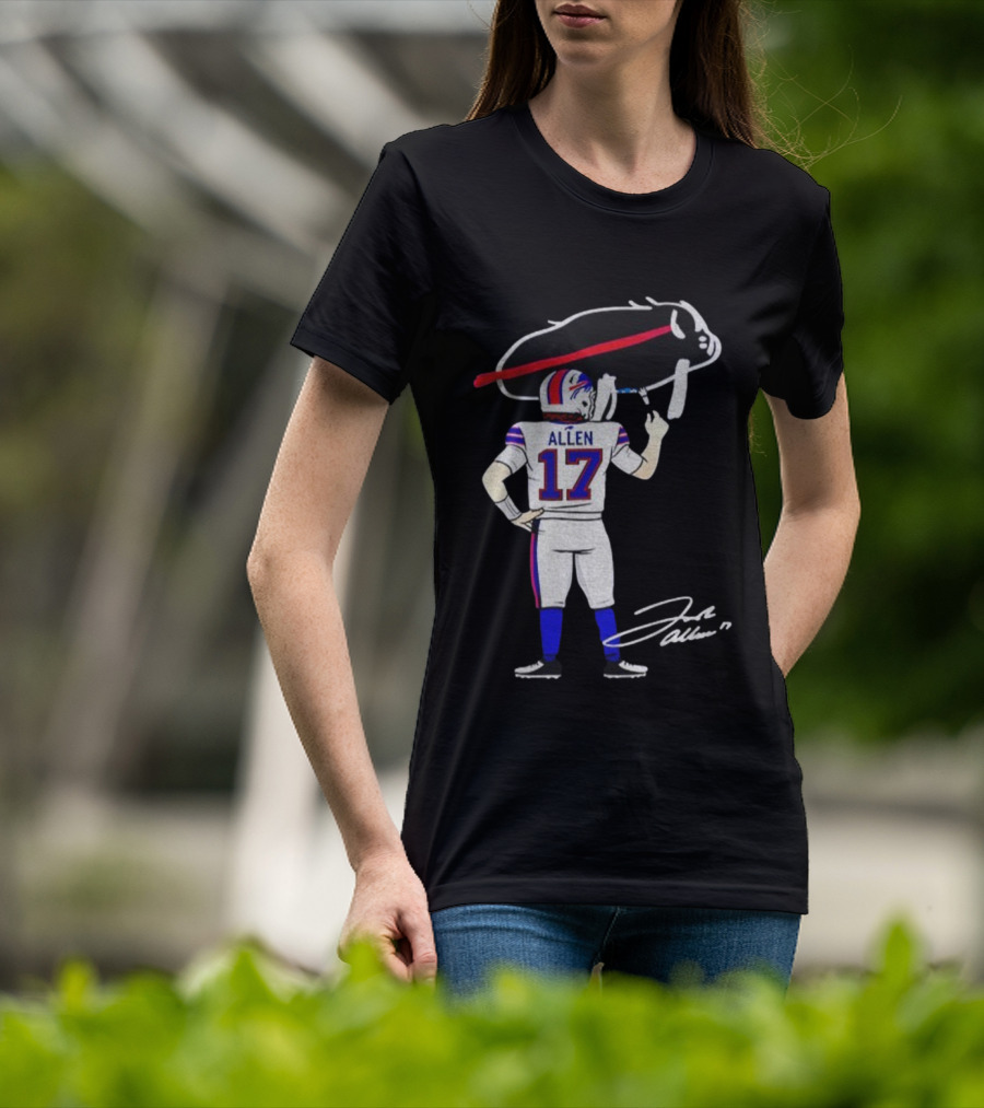 Josh Allen Buffalo Bills NFL Meme Signature 2025 T-Shirt