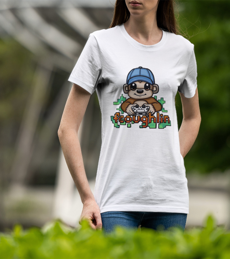 Fsoughlin Monkey Gamer Joystick Cap Gaming T-Shirt