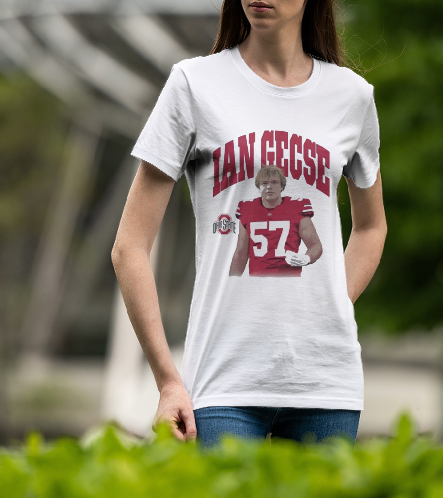 Ian Gecse Ohio State Buckeyes 57 Football Player T-Shirt