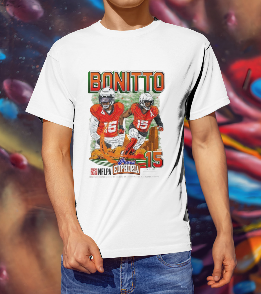 Bonitto Planet Euphoria NFLPA Player Number 15 T-Shirt