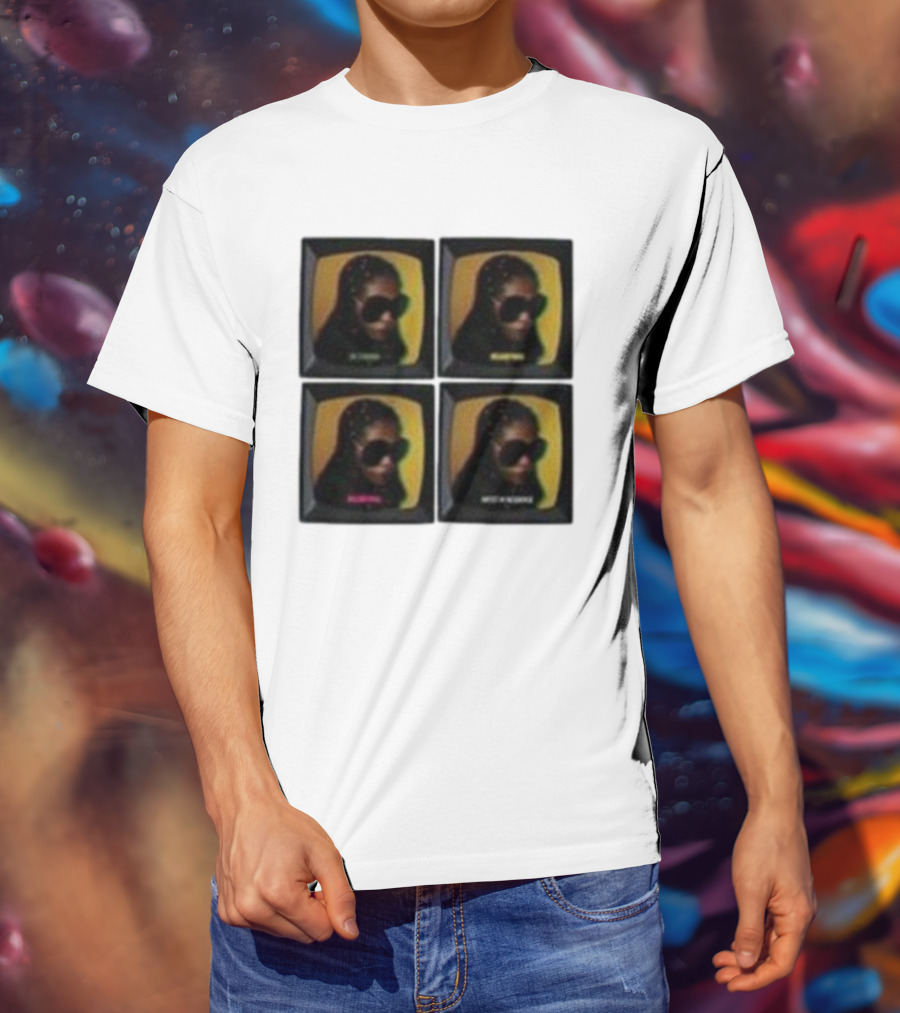 Ms Lauryn Hill Oh Oh Canada Retro TV Style Quad Image T-Shirt