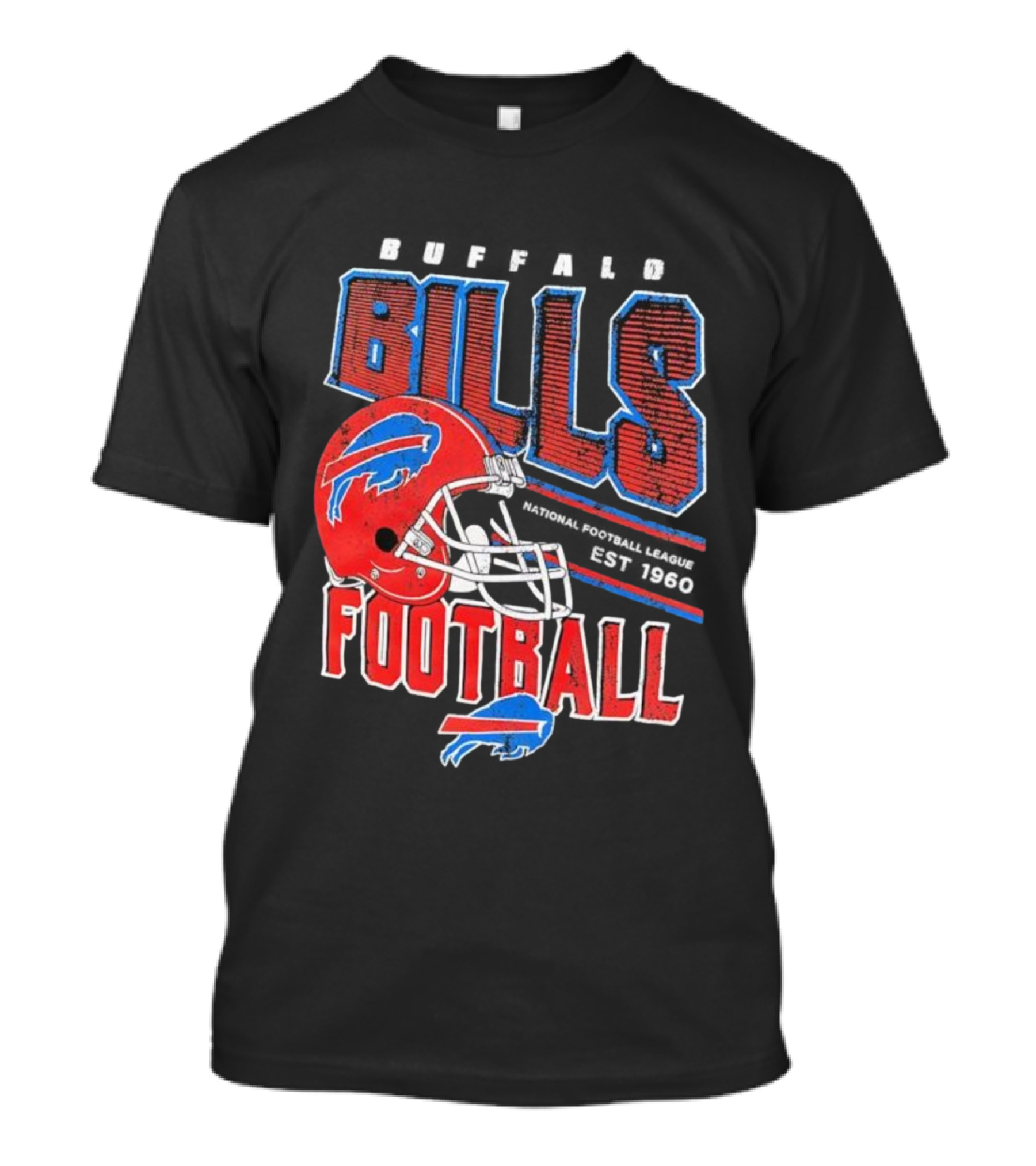 Buffalo Bills Follow The Leader 1960 National Football League Football Helmet T-Shirt