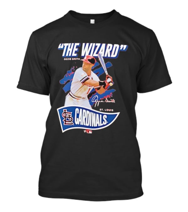 The Wizard Ozzie Smith St. Louis Cardinals Signature T-Shirt