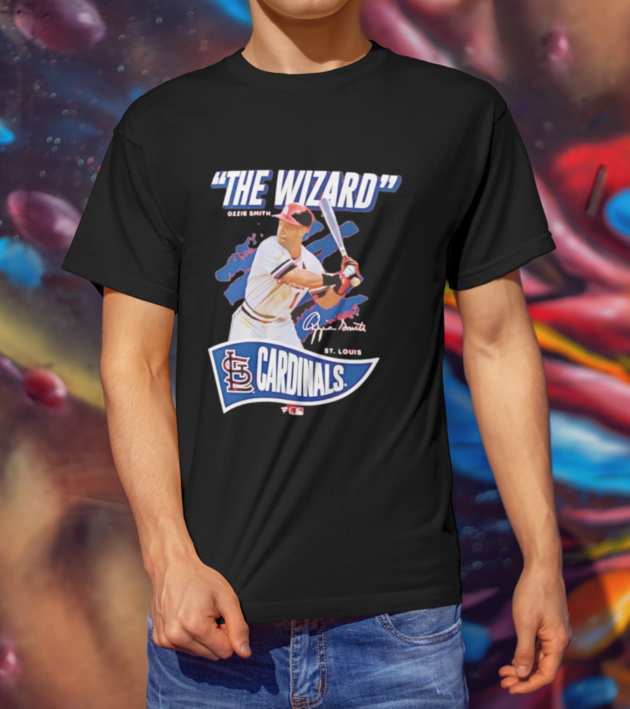 The Wizard Ozzie Smith St. Louis Cardinals Signature T-Shirt
