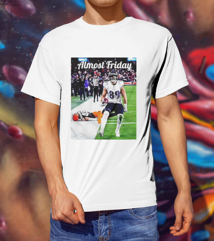 Almost Friday Mark Andrews Touchdown Celebration Ravens 89 T-Shirt
