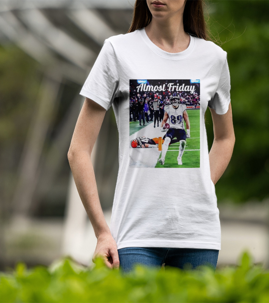 Almost Friday Mark Andrews Touchdown Celebration Ravens 89 T-Shirt