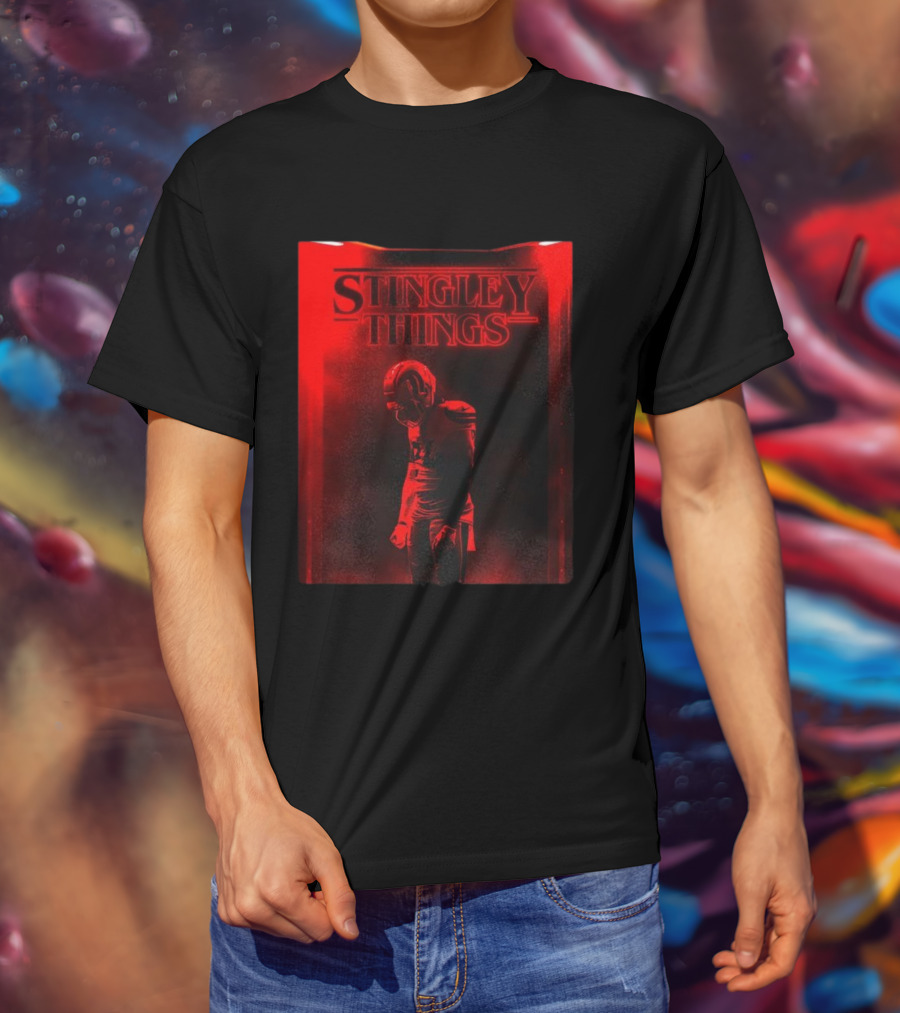 Stingley Things Derek Stingley Jr Houston Texans NFL Meets Stranger Things T-Shirt