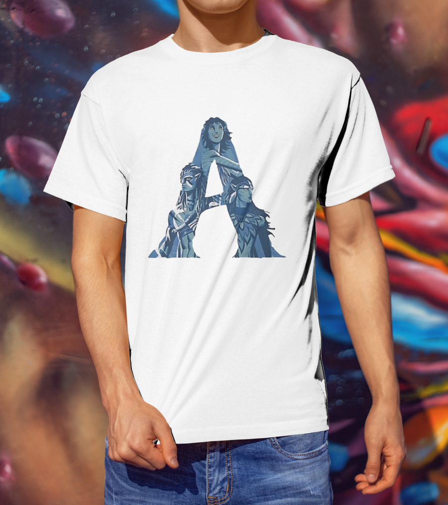Avatar Character Collage Shaped As A T-Shirt