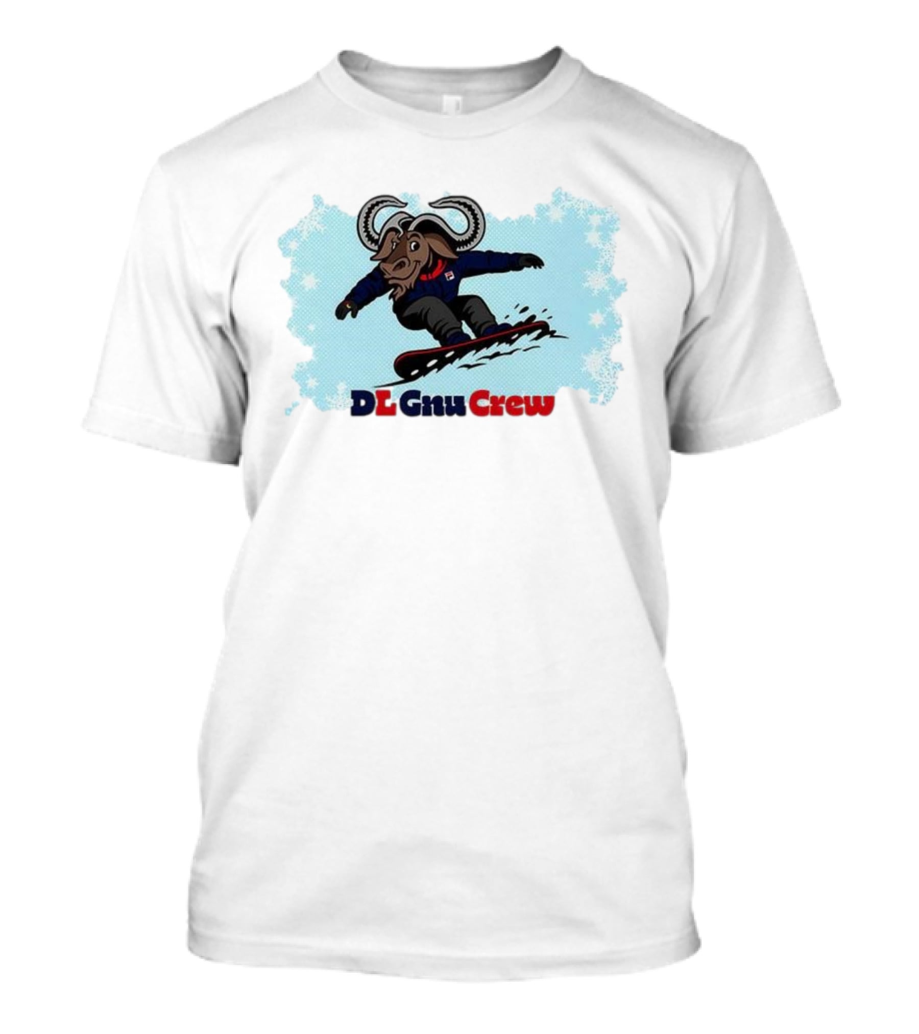 DL Gnu Crew Snowboarding Adventure T-Shirt